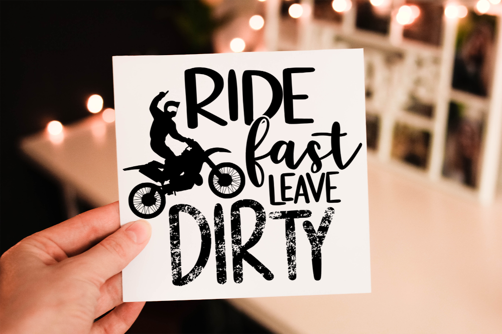 Ride Fast Leave Dirty Birthday Card, Special Friend Birthday - Click Image to Close